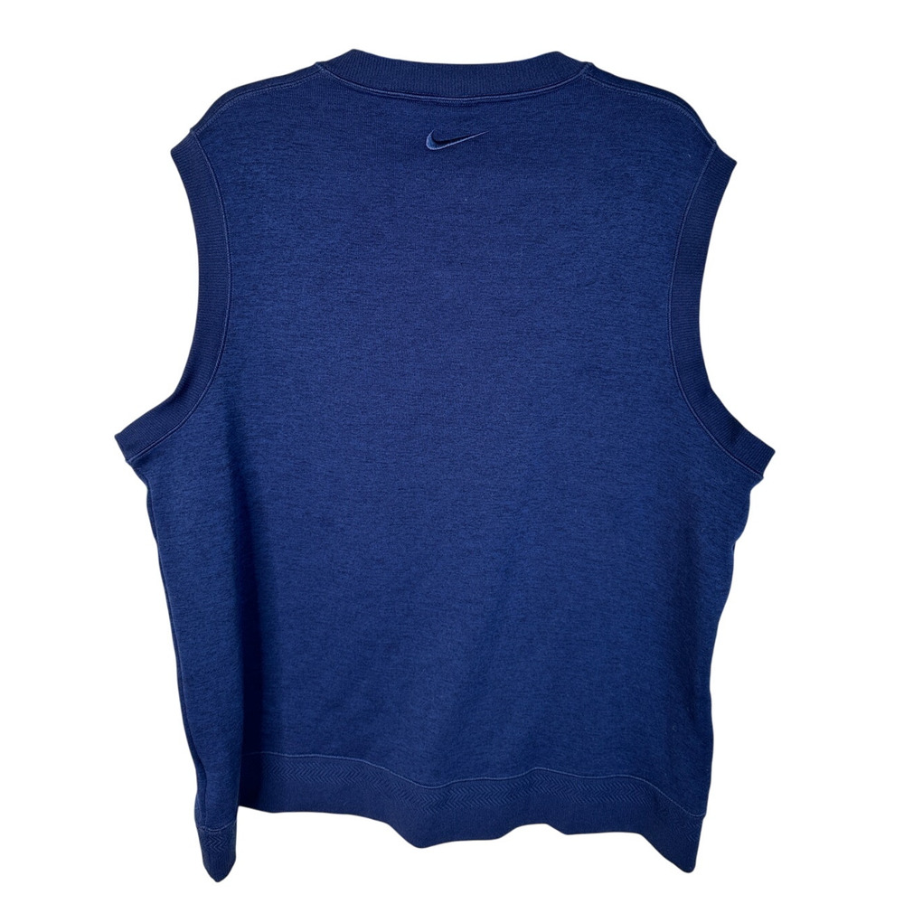 Nike Men's XL Golf Vest 2019 Pebble Beach U.S. Open V-Neck Navy Blue Knit EUC! - Picture 2 of 7